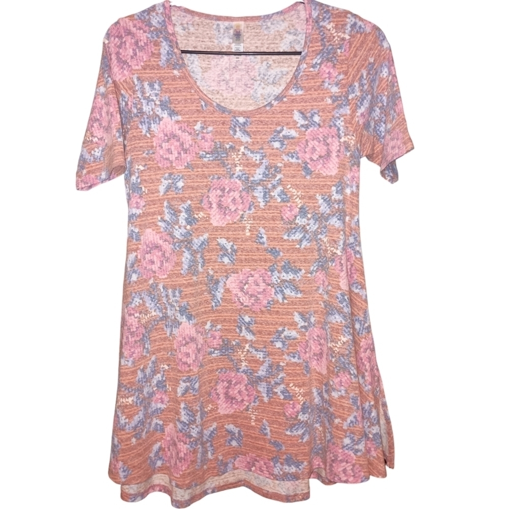 NWT LuLaRoe Short Sleeve The Perfect T Tunic Style Top Size XXS (00-0)